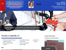 Tablet Screenshot of johnsonplumbingcompany.net